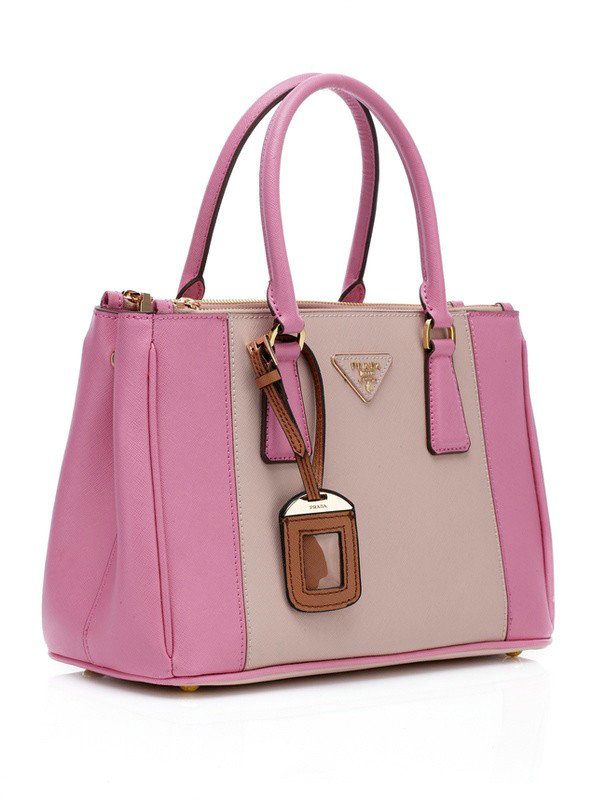 2014 Prada saffiano calfskin 33cm tote BN2274 light pink&pink online store